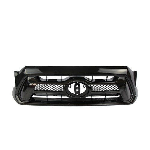 DURAFORCE For 2012 2013 2014 2015 Toyota Tacoma Front Bumper Gloss Black Grille Grill