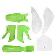 DURAFORCE Green&White Plastic Fender Fairing Kit For KX 65 KLX 110 KLX110 DRZ110