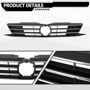 DURAFORCE For 2015 2016 2017 2018 VW Volkswagen Jetta Front Bumper Chrome Grille Grill