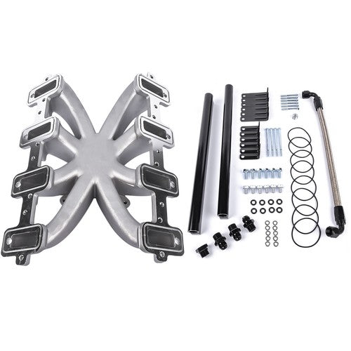 DURAFORCE Single-Plane EFI Intake Manifold w/ Fuel Rails 300-137 For GM Gen LS1 LS2 LS6