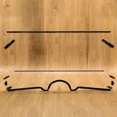 DURAFORCE 1/4" Clear Front Folding Full Windshields For 04-13 Yamaha Rhino 450 660 700 UTV