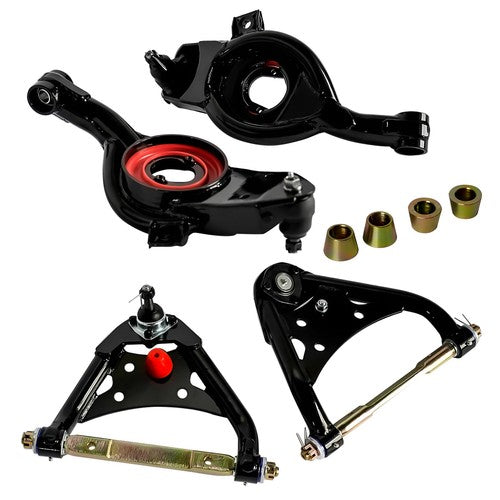 DURAFORCE Upper & Lower Tubular Control Arms Set of 4 For Impala Bel Air Biscayne 1965-70