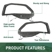 DURAFORCE Left+Right Door Kit Side Windows For Polaris General 1000 Universal Steel Frame