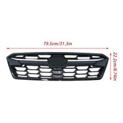 DURAFORCE Plastic Front Upper Grille Grill w/Chrome Molding For Subaru Crosstrek 2018-2020