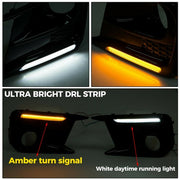 DURAFORCE For Subaru WRX STI 18-21 Switchback Sequential LED DRL Fog Light Cover Kit Bezel
