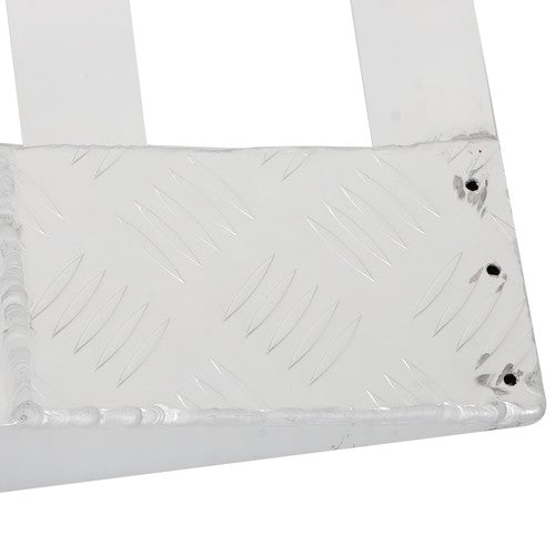 DURAFORCE 2Pcs 72'' × 14'' Aluminum Sliver Trailer Ramps 6500LBS Total Beavertail Hook End