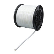 DURAFORCE 3/8 Inch Nylon Rope 250 Foot Sturdy Spool Nylon Solid Braid Rope White