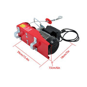DURAFORCE 110V 880lbs Automatic Lift Electric Hoist with 328ft Wireless Remote Control