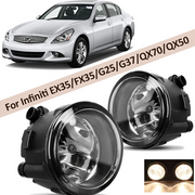 DURAFORCE For Infiniti EX35/FX35/G25/G37/QX70/QX50 Bumper Fog Light Lamp Left & Right Side
