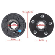 DURAFORCE New Fit For 5 on 4.5" Wheel Hub Kit and 8.25” Square #84 Spindle (7-Pieces /Set)