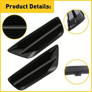DURAFORCE Front Bumper Fog Light Black Grille Covers for 2013-2015 for Honda Accord Sedan