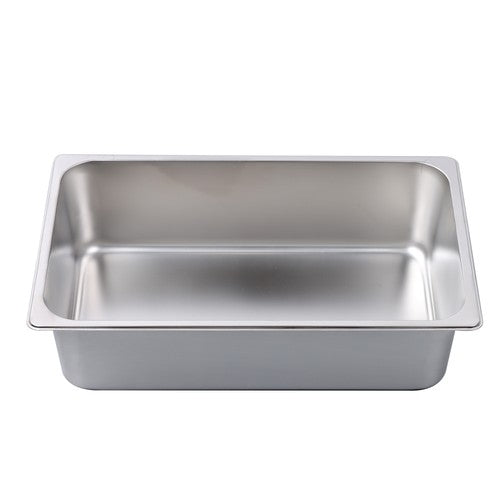 DURAFORCE Restaurant Steam Table Pans Full Size 2 Pack 6 Inch Deep Without Lid