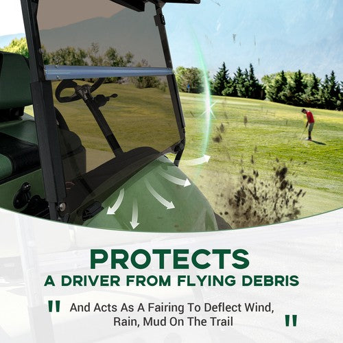 DURAFORCE For Club Car Precedent / Tempo / Onward 2004-Up Golf Cart Windshield Tinted