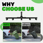 DURAFORCE Dual Can Garbage Hauling Hitch 2"" Receiver For Cars/Truck/Golf Carts/ATV/UTV