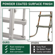 DURAFORCE Pool Ladder 36 inch 3 Step Platform Outdoor Above Ground Swimming Kids Children