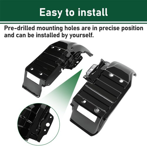 DURAFORCE Black Complete Plastic Fender Kit For Honda Big Red ATC250ES ATC 250ES 1985-1987