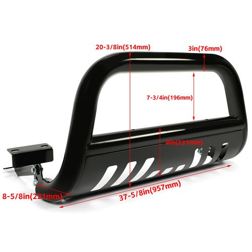 Brush Bull Bar Push Front Bumper Grille Guard for 2009 2023 Dodge Ram 1500