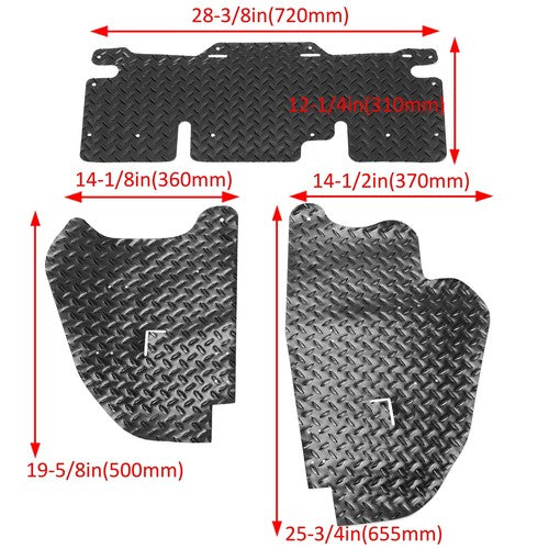 DURAFORCE For 19-22 Honda Talon 1000R 1000X 1000X4 3-piece Front & Rear Mud /Dust Shield