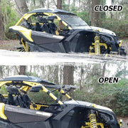 DURAFORCE 2-IN-1 Front Flip Clear Windshield for Can-Am Maverick X3 Models 2017+