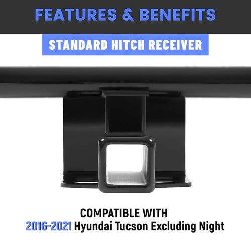 Trailer Hitch Class 3 Receiver 2 Inch for Hyundai Tucson 2016 2021 Excluding Night