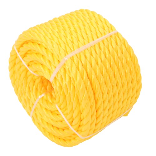 DURAFORCE Orange Yellow 1/2in 100ft 3 Stranded Braided Rope for Boats, Dock, Marine Rope