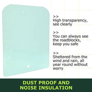 DURAFORCE Front Door Glass for Kubota SSV65 SSV75 Tire Skid Steer Windshield # V1311-34522