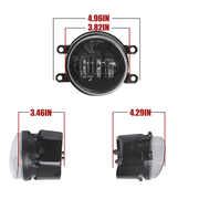 DURAFORCE 2x Black LED Fog Lights Driving Lamp For Toyota Tacoma 2012-2015 DOT Bumper Lamp