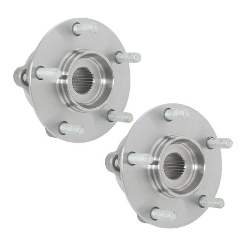 DURAFORCE 2 Pcs Wheel Hubs Bearing Assembly Front AWD For Mitsubishi Lancer 2.0L 2008-2015