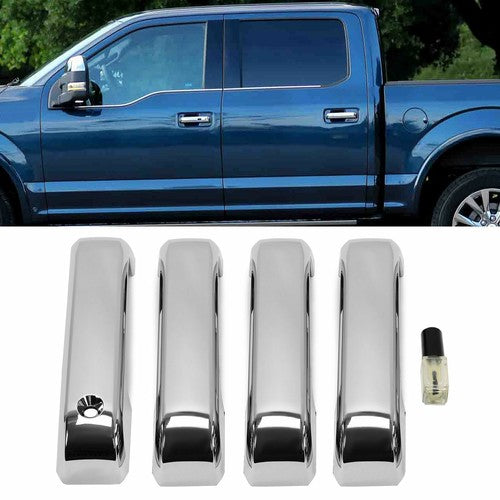 Full Chrome Mirror Handle Cover for Ford F250 F350 450 550 Super Duty 2017-2022