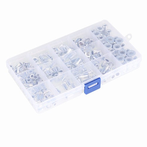 DURAFORCE 150 Pack Aluminum Rivet Nut Kit Rivnut Nutsert Standard Inch SAE Imperial