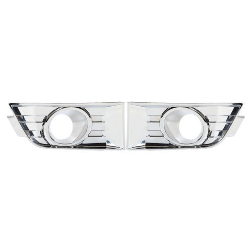 DURAFORCE For Ford Edge 2007-2010 4PCS Front Bumper Grille Upper Lower+2 Fog Lamp Molding