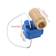 DURAFORCE Solid Motorized Ball Valve 1in Standard Port Brass 9-24V NC Auto Return