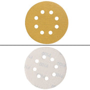 DURAFORCE 100 Pack 5 Inch 8-Hole 100 Grit Hook-and-Loop Sanding Disc Sander Paper
