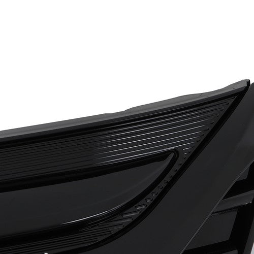 DURAFORCE Gloss Black Plastic Front Upper Bumper Grille Fit For Honda Odyssey 2018-2020