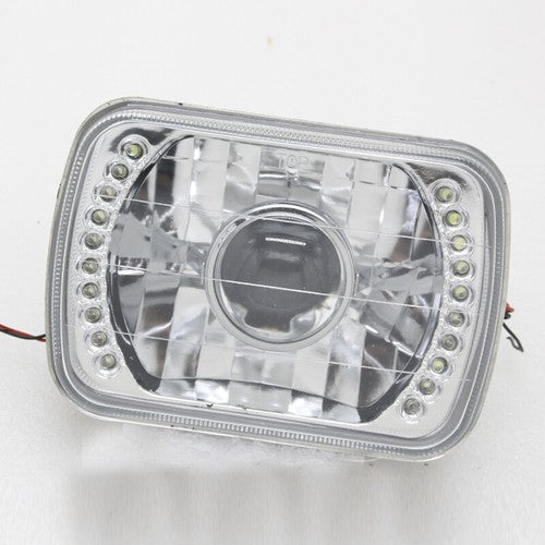 DURAFORCE 7x6 5X7 LED Halo Projector Headlight For Chevy Express Cargo Van 1500 2500 3500