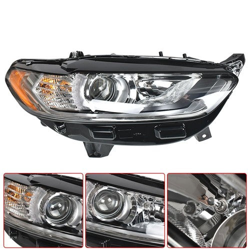 DURAFORCE For Ford Fusion 2013 2014 2015 2016 Headlight Headlamps Clear Halogen Passenger