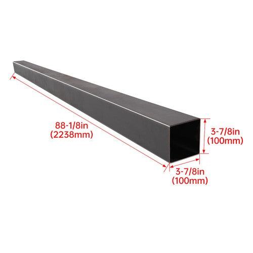DURAFORCE RV Rear Standard 4" x 4" Bumper Bar W/Rubber Bumper Plug Cap Cover For RV Camper