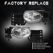 DURAFORCE For Honda Accord Crosstour 3.5L 2010-2012 Front Bumper Fog Lights W/Bulb 10-12