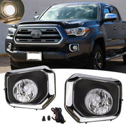 DURAFORCE Fit 2016-2022 Toyota Tacoma SR SR5 Front Halogen Fog Lights Lamps w/Wiring