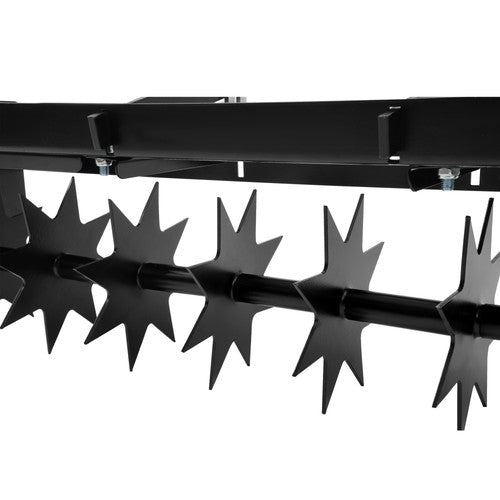 DURAFORCE 32 Inch Tow Behind Spike Aerator Tractor Lawn Soil Aerator w/ Steel Spike Disks