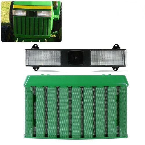 DURAFORCE Front Bar Headlight +Hood Grille For John Deere 670 770 790 #LVA802641#AM876800