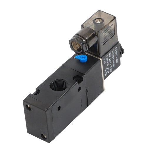 DURAFORCE NEW DC 12V 3/8" Brass Electric Solenoid Valve for Water Air waterproof N/C IP65