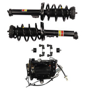 DURAFORCE Set of 3 Front Shock Strut Assys & Air Compressor For Cadillac XTS 3.6L V6 13-19