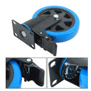 DURAFORCE 6 Inch Swivel Caster Wheels, Casters Set of 4 Heavy Duty with Brakes