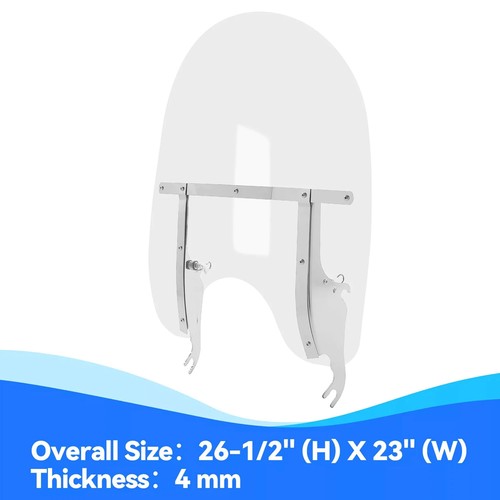 26 Inch Acrylic Windshield For Harley Softail Deluxe Fat Boy FLS 2000 2017