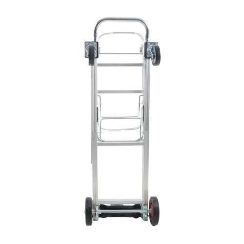 DURAFORCE Aluminum Hand Truck 2 in 1 Folding Dolly Cart 400 lbs Capacity Heavy Duty 150kg