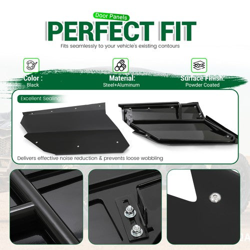 DURAFORCE Front & Rear Door Panels Fit CAN AM Maverick X3 Max LH + RH Full Doors 2017-2024