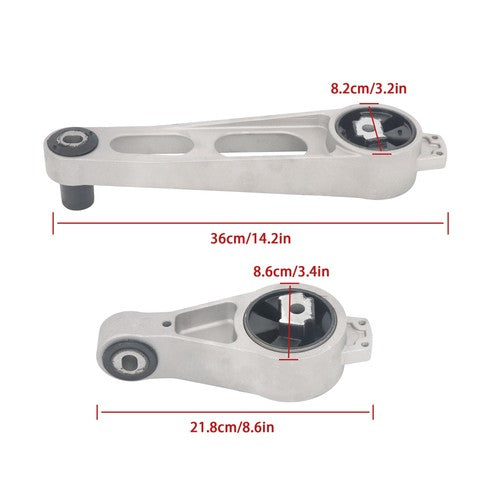DURAFORCE Front Right Upper & Lower Motor Mount 2PCS For Chrysler PT Cruiser 01-10 2.4L