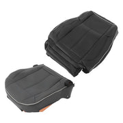 DURAFORCE NEW For Hummer H3 2006-10 Driver Seat Cover Cushion+Backrest Black Leather