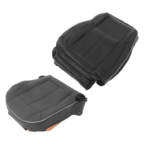 DURAFORCE NEW For Hummer H3 2006-10 Driver Seat Cover Cushion+Backrest Black Leather